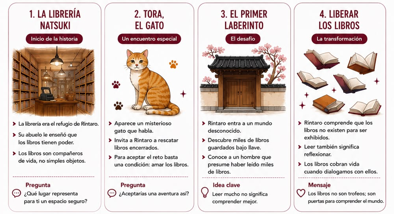 Infografía – El Gato que Amaba los Libros