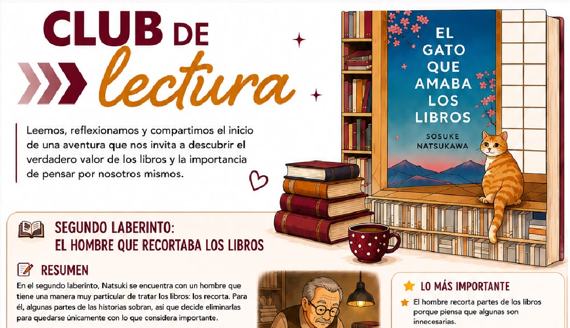 Club de Lectura – El Gato que Amaba los Libros (2da Sesión)